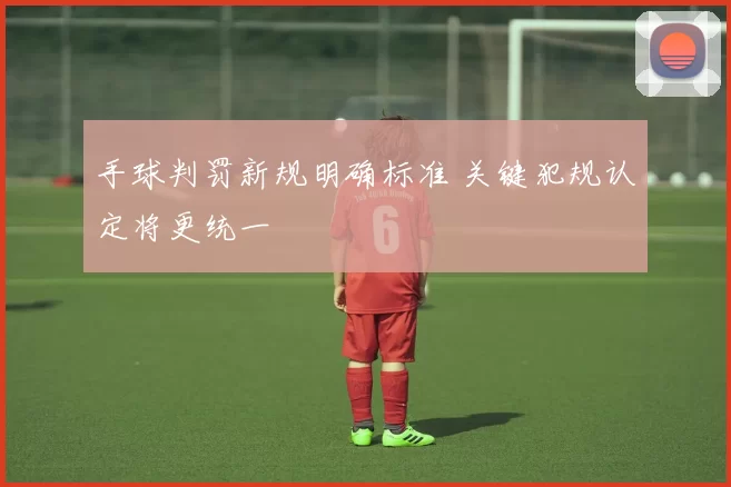 手球判罚新规明确标准 关键犯规认定将更统一